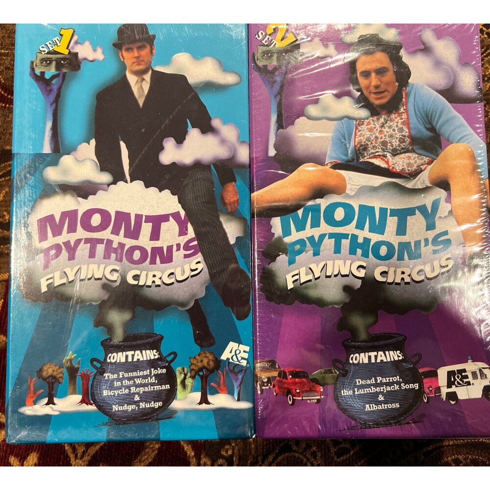 Monty Pythons Flying Circus VHS Volumes 1-6 Two Box Sets 6 VHS Tapes New Sealed